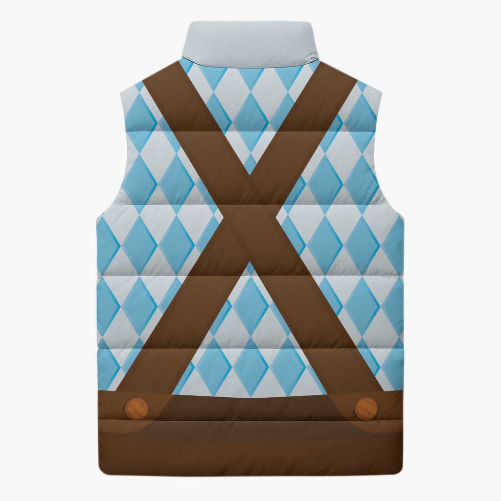 Germany Christmas Sleeveless Puffer Jacket Bavarian Costume Style - Wonder Print Shop
