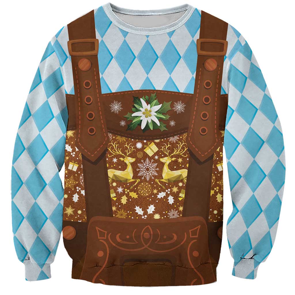 Germany Christmas Sweatshirt Bavarian Costume Style - Wonder Print Shop