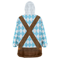 Germany Christmas Wearable Blanket Hoodie Bavarian Costume Style - Wonder Print Shop