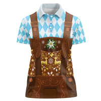 Germany Christmas Women Polo Shirt Bavarian Costume Style - Wonder Print Shop