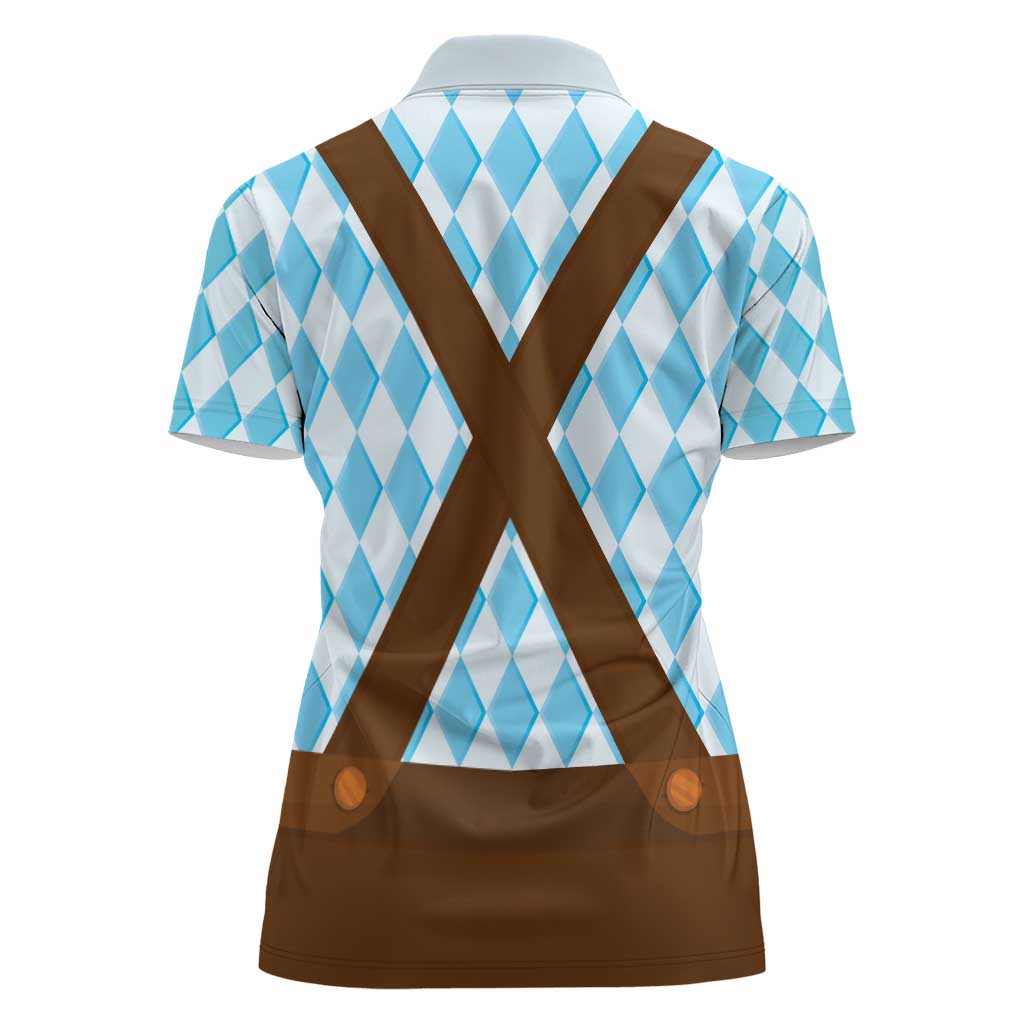Germany Christmas Women Polo Shirt Bavarian Costume Style - Wonder Print Shop