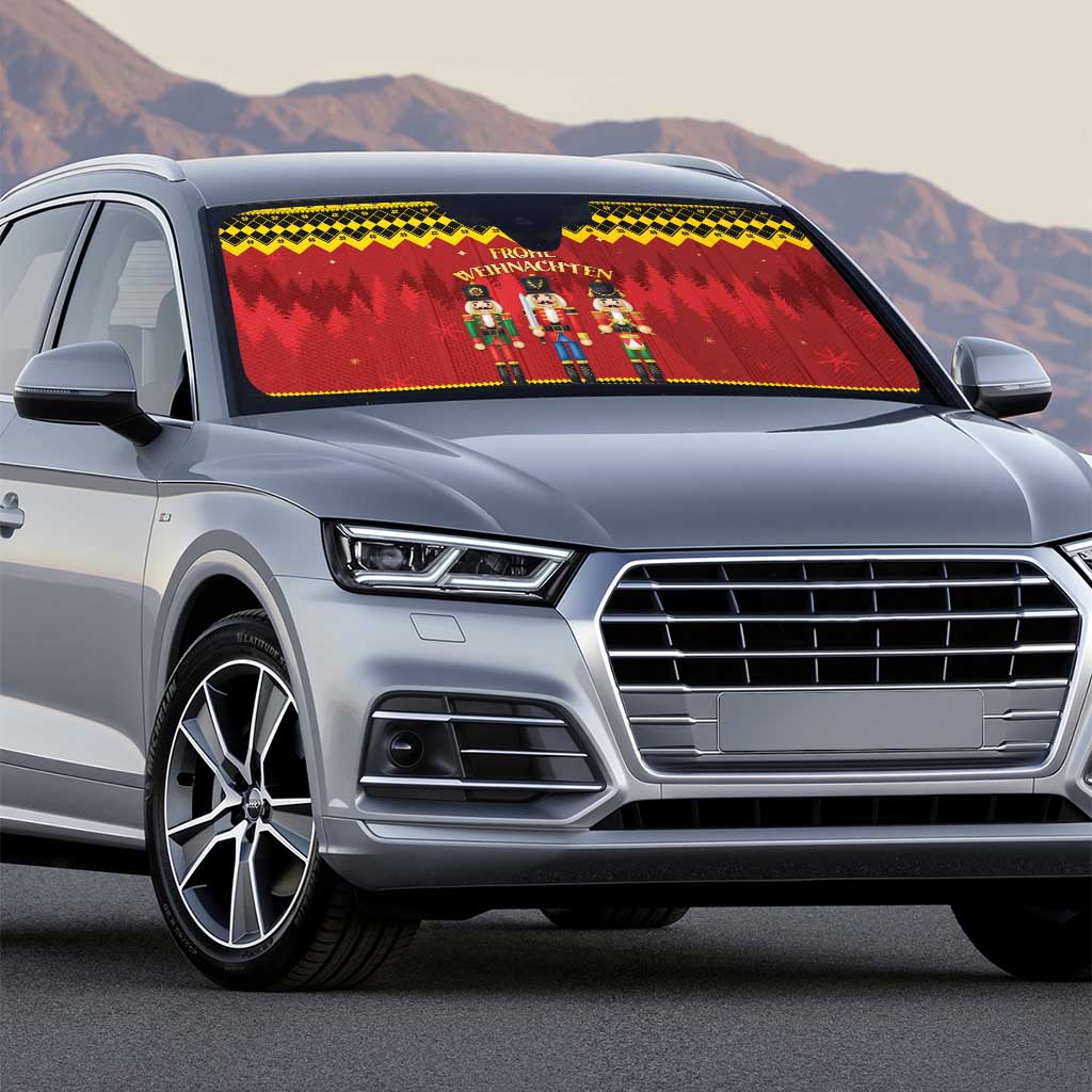 Germany Nussknacker Christmas Auto Sun Shade Crack Deez Nuts - Wonder Print Shop