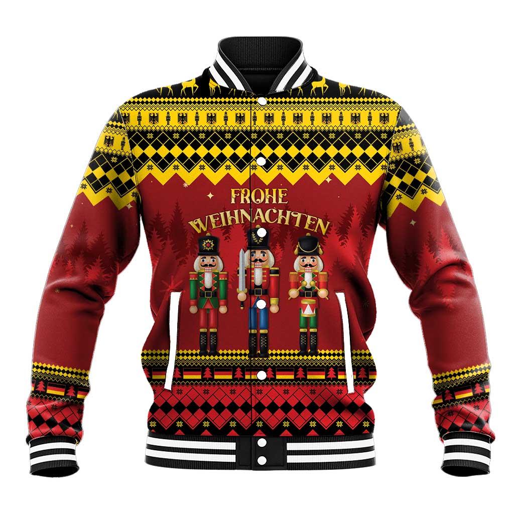Germany Nussknacker Christmas Baseball Jacket Crack Deez Nuts - Wonder Print Shop
