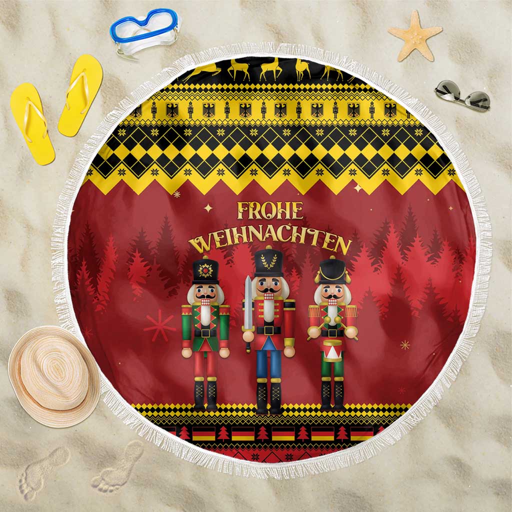 Germany Nussknacker Christmas Beach Blanket Crack Deez Nuts - Wonder Print Shop