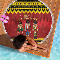 Germany Nussknacker Christmas Beach Blanket Crack Deez Nuts - Wonder Print Shop