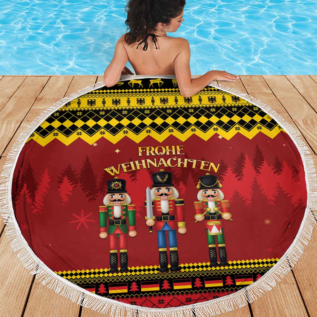 Germany Nussknacker Christmas Beach Blanket Crack Deez Nuts - Wonder Print Shop