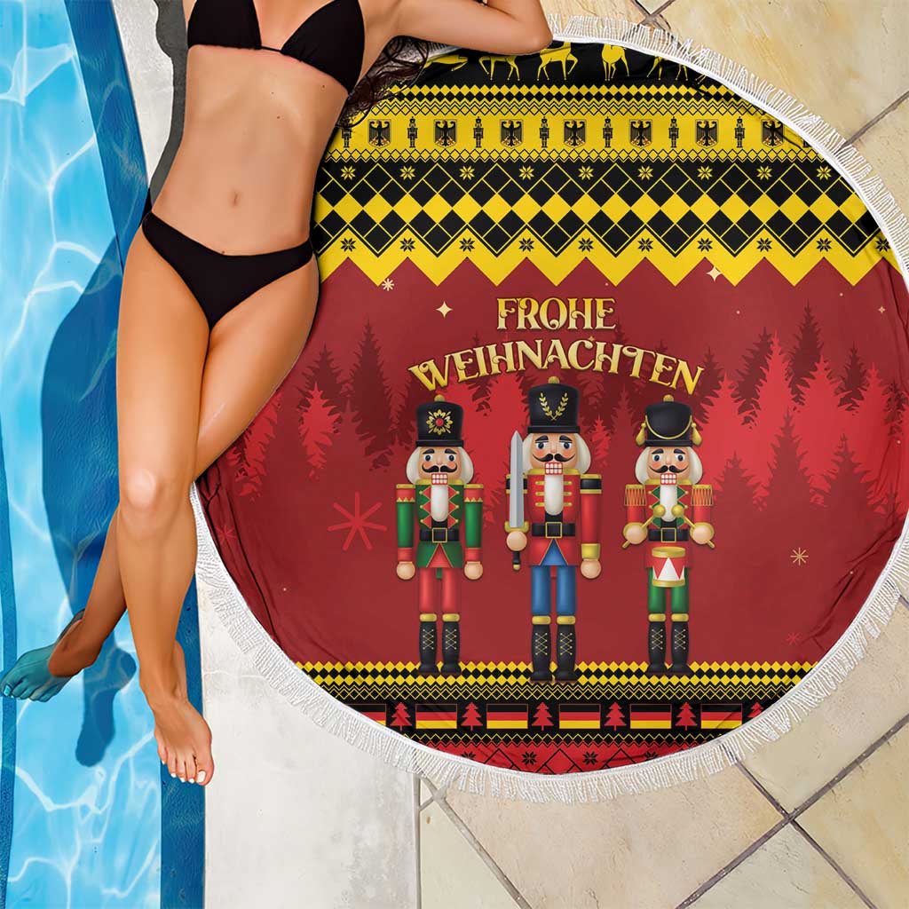 Germany Nussknacker Christmas Beach Blanket Crack Deez Nuts - Wonder Print Shop