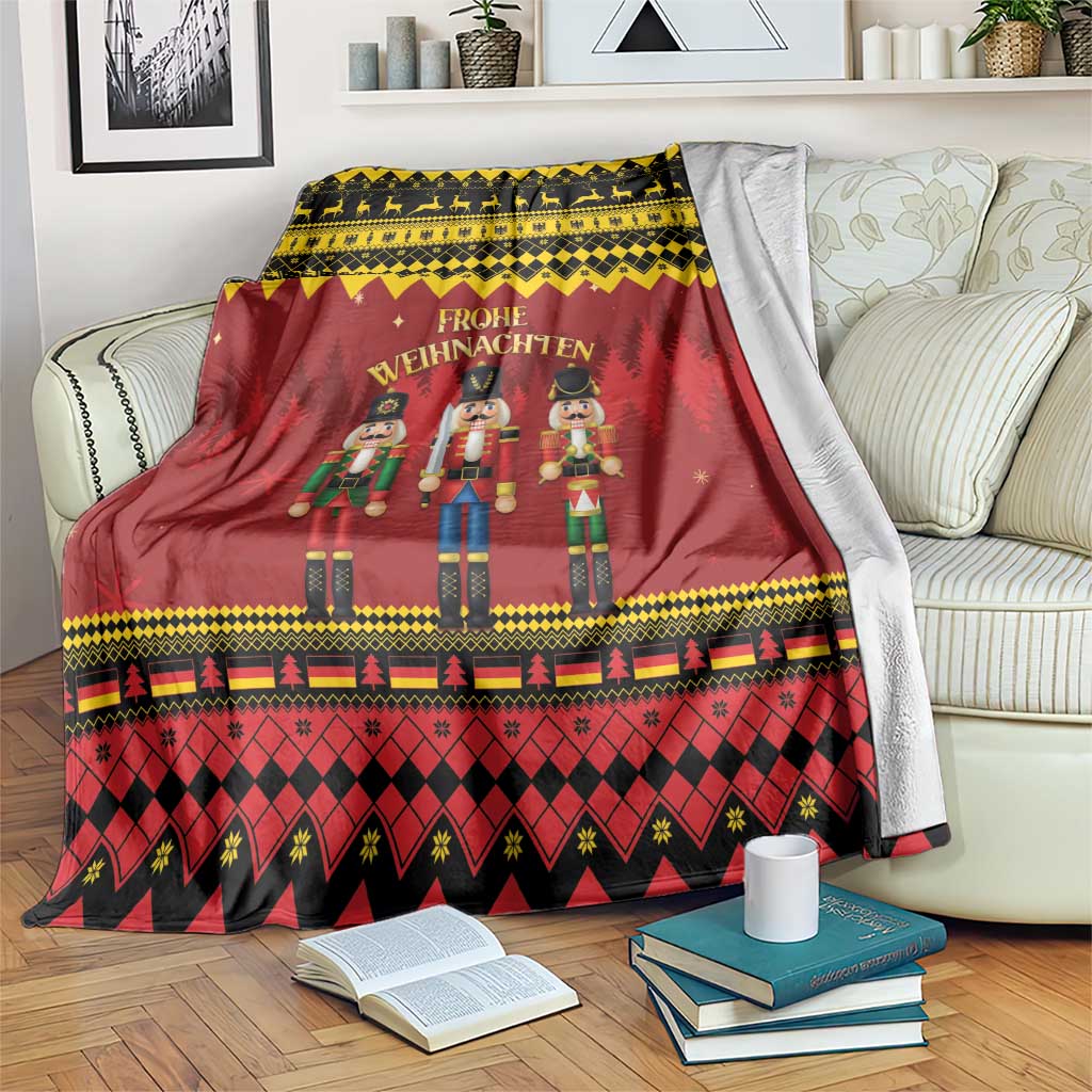 Germany Nussknacker Christmas Blanket Crack Deez Nuts - Wonder Print Shop