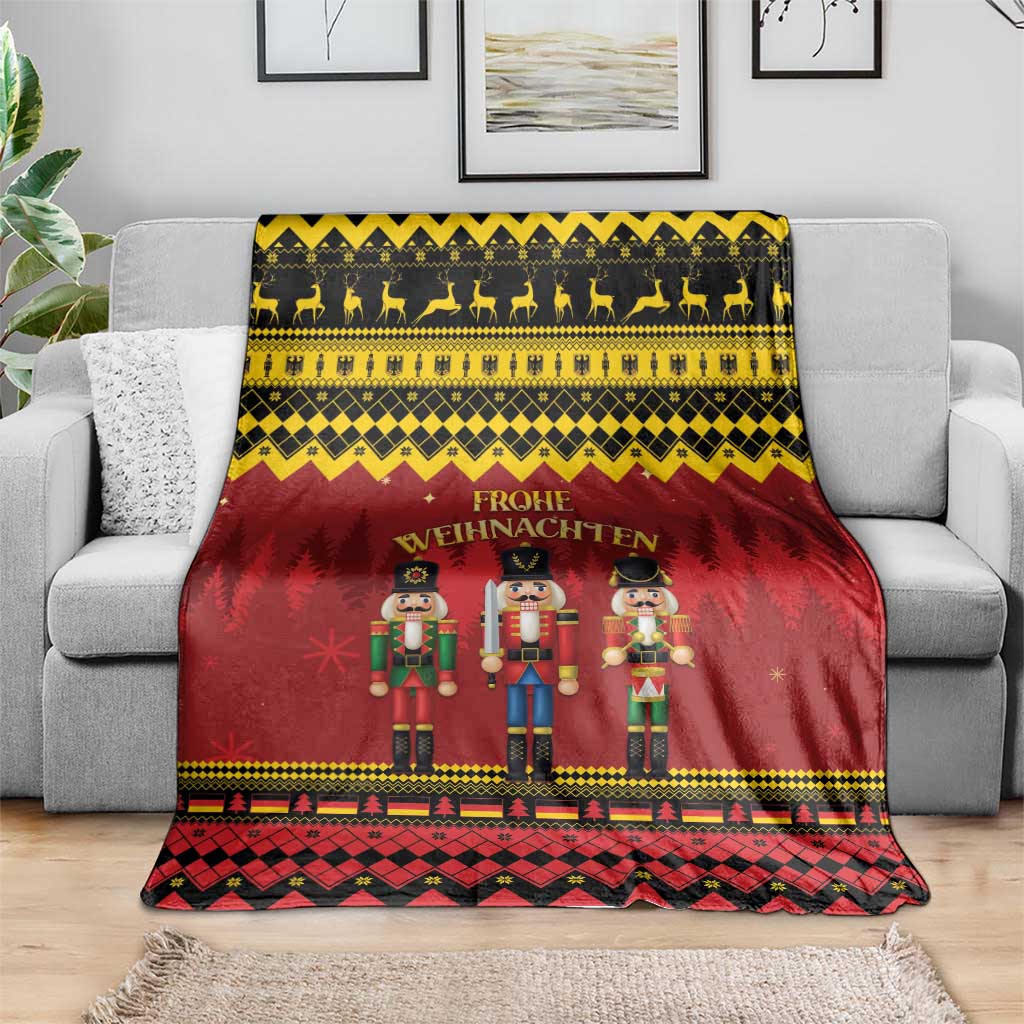 Germany Nussknacker Christmas Blanket Crack Deez Nuts - Wonder Print Shop