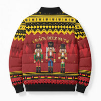 Germany Nussknacker Christmas Bomber Puffer Jacket Crack Deez Nuts - Wonder Print Shop
