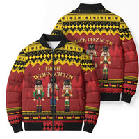 Germany Nussknacker Christmas Bomber Puffer Jacket Crack Deez Nuts - Wonder Print Shop