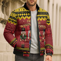 Germany Nussknacker Christmas Bomber Puffer Jacket Crack Deez Nuts - Wonder Print Shop