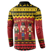 Germany Nussknacker Christmas Button Sweatshirt Crack Deez Nuts - Wonder Print Shop