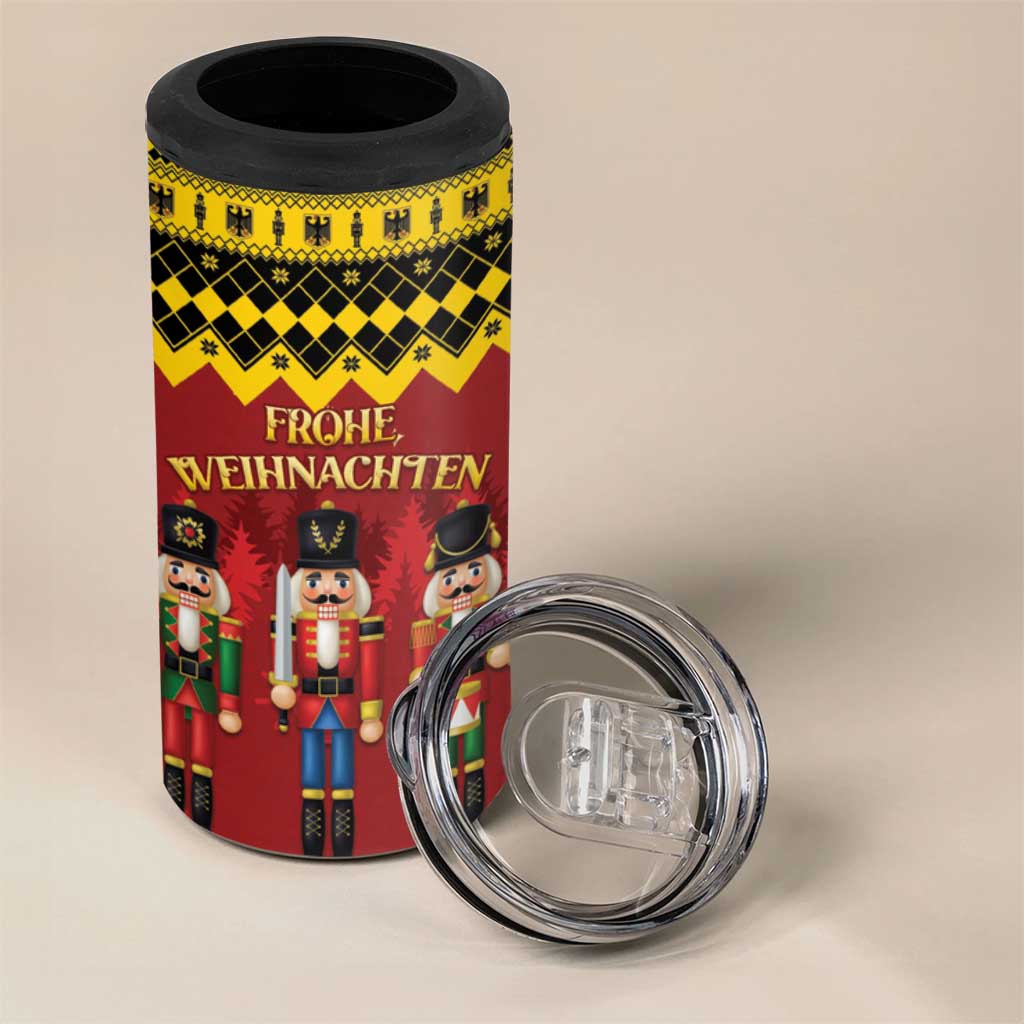 Germany Nussknacker Christmas 4 in 1 Can Cooler Tumbler Crack Deez Nuts - Wonder Print Shop