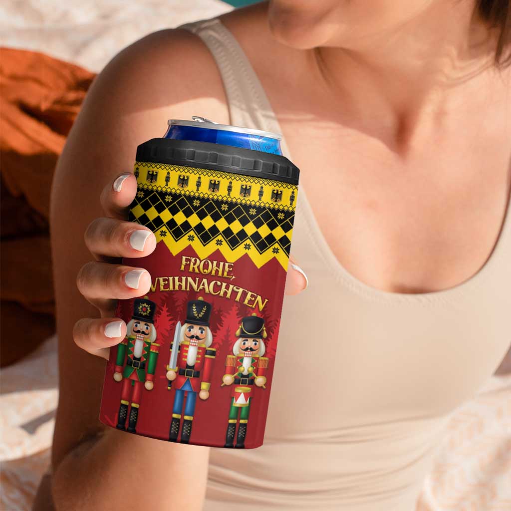 Germany Nussknacker Christmas 4 in 1 Can Cooler Tumbler Crack Deez Nuts - Wonder Print Shop