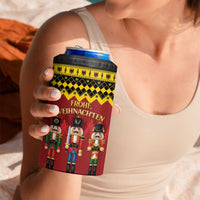 Germany Nussknacker Christmas 4 in 1 Can Cooler Tumbler Crack Deez Nuts - Wonder Print Shop