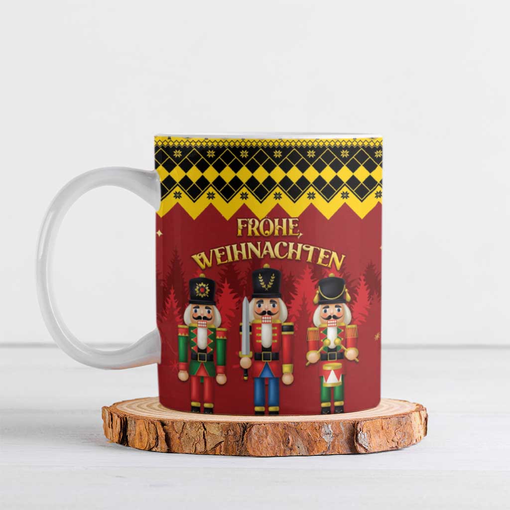 Germany Nussknacker Christmas Ceramic Mug Crack Deez Nuts - Wonder Print Shop