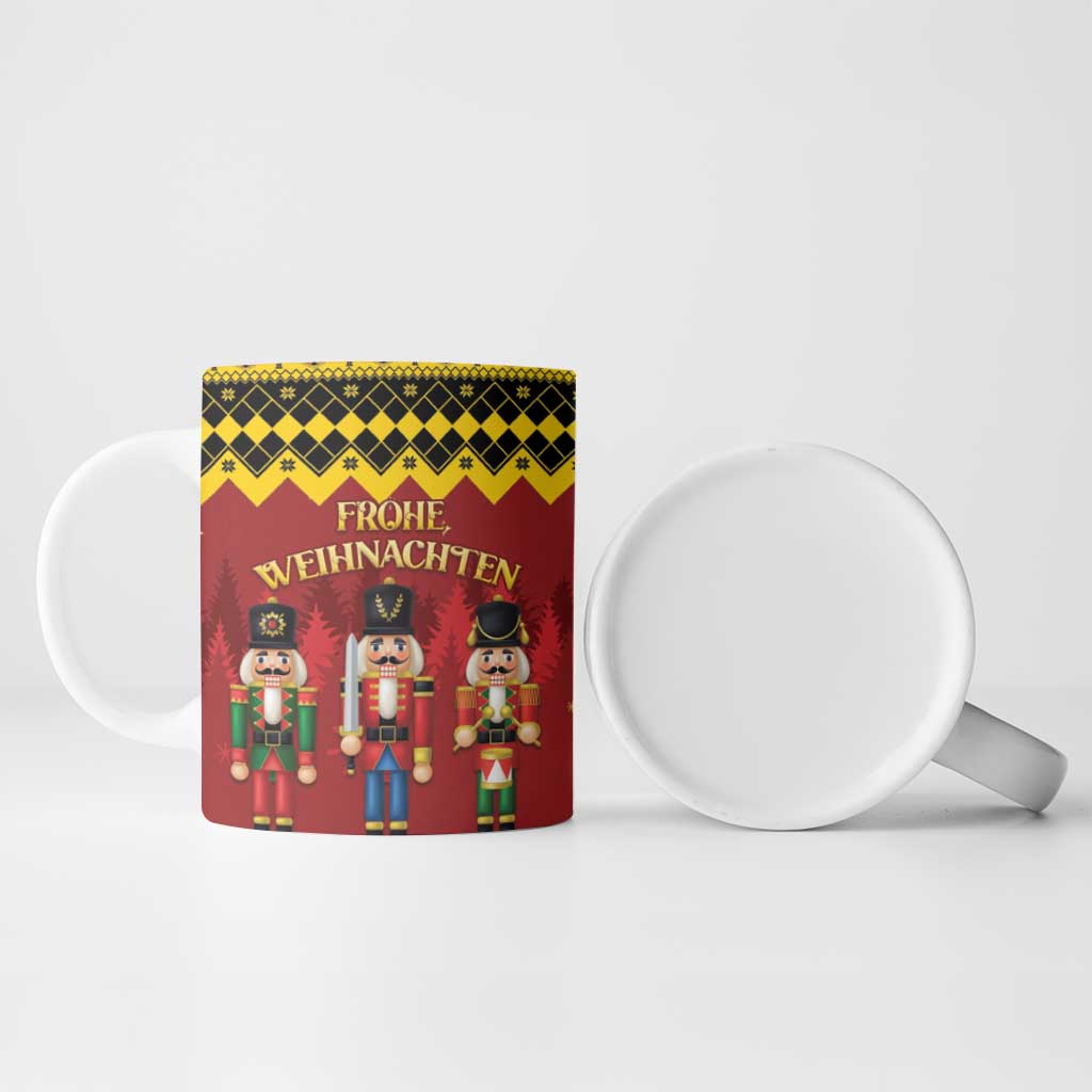 Germany Nussknacker Christmas Ceramic Mug Crack Deez Nuts - Wonder Print Shop