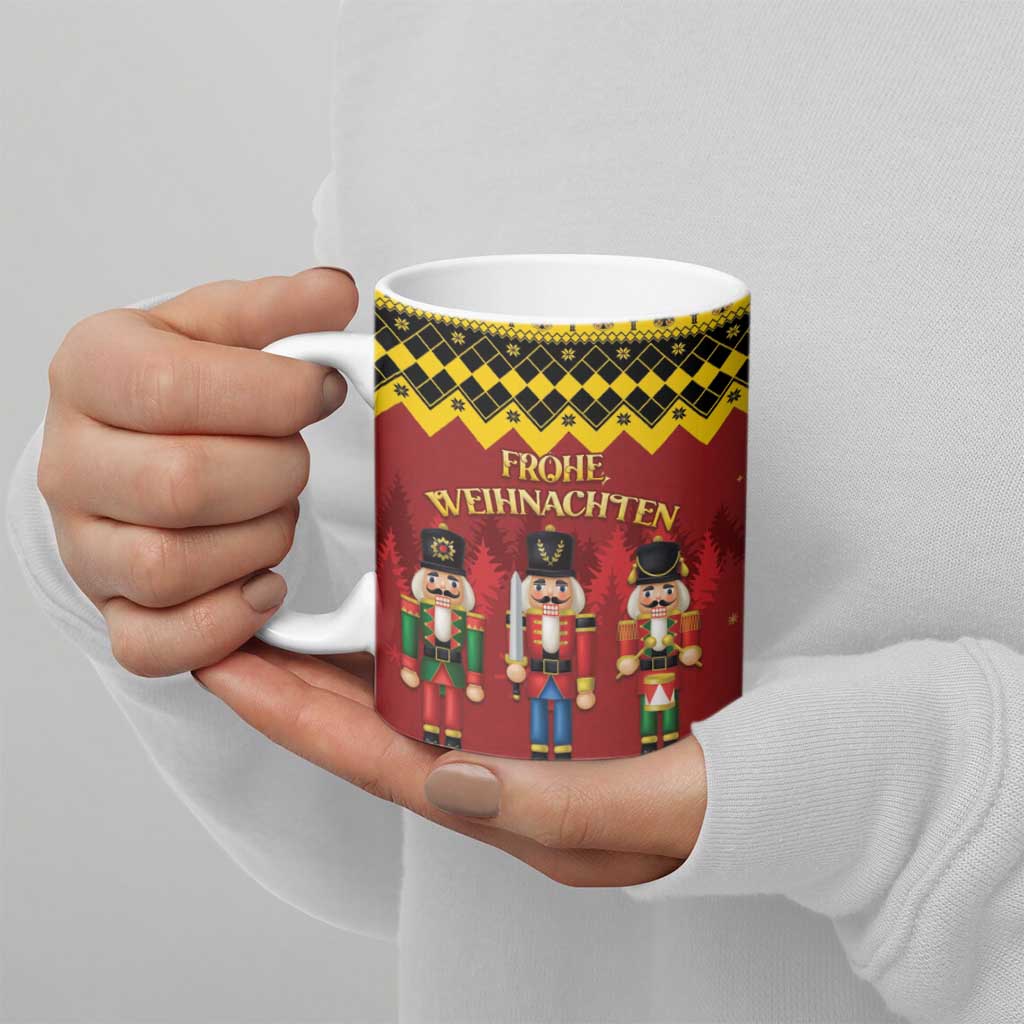 Germany Nussknacker Christmas Ceramic Mug Crack Deez Nuts - Wonder Print Shop