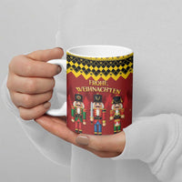 Germany Nussknacker Christmas Ceramic Mug Crack Deez Nuts - Wonder Print Shop