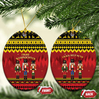 Germany Nussknacker Christmas Ceramic Ornament Crack Deez Nuts - Wonder Print Shop