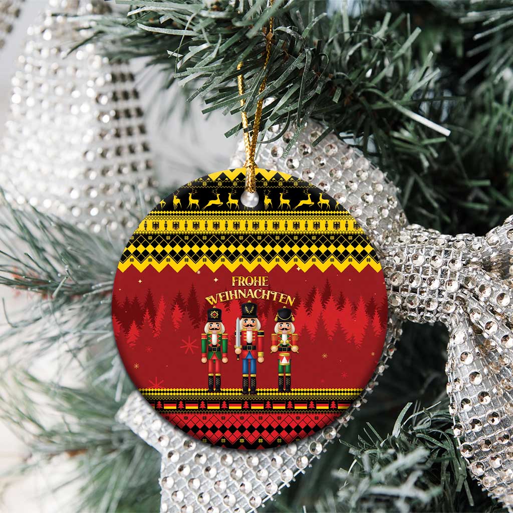 Germany Nussknacker Christmas Ceramic Ornament Crack Deez Nuts - Wonder Print Shop