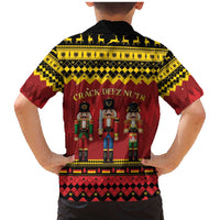 Germany Nussknacker Christmas Family Matching Mermaid Dress and Hawaiian Shirt Crack Deez Nuts - Wonder Print Shop