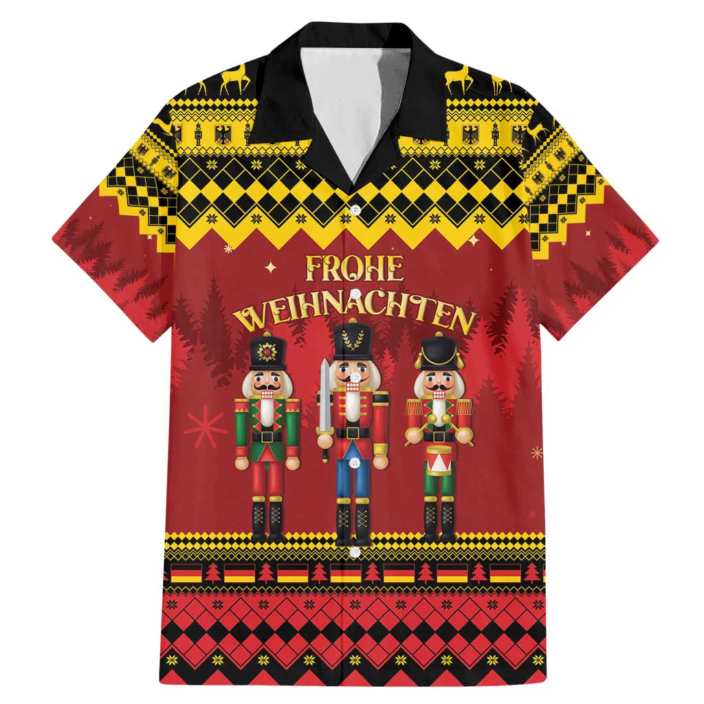 Germany Nussknacker Christmas Family Matching Mermaid Dress and Hawaiian Shirt Crack Deez Nuts - Wonder Print Shop