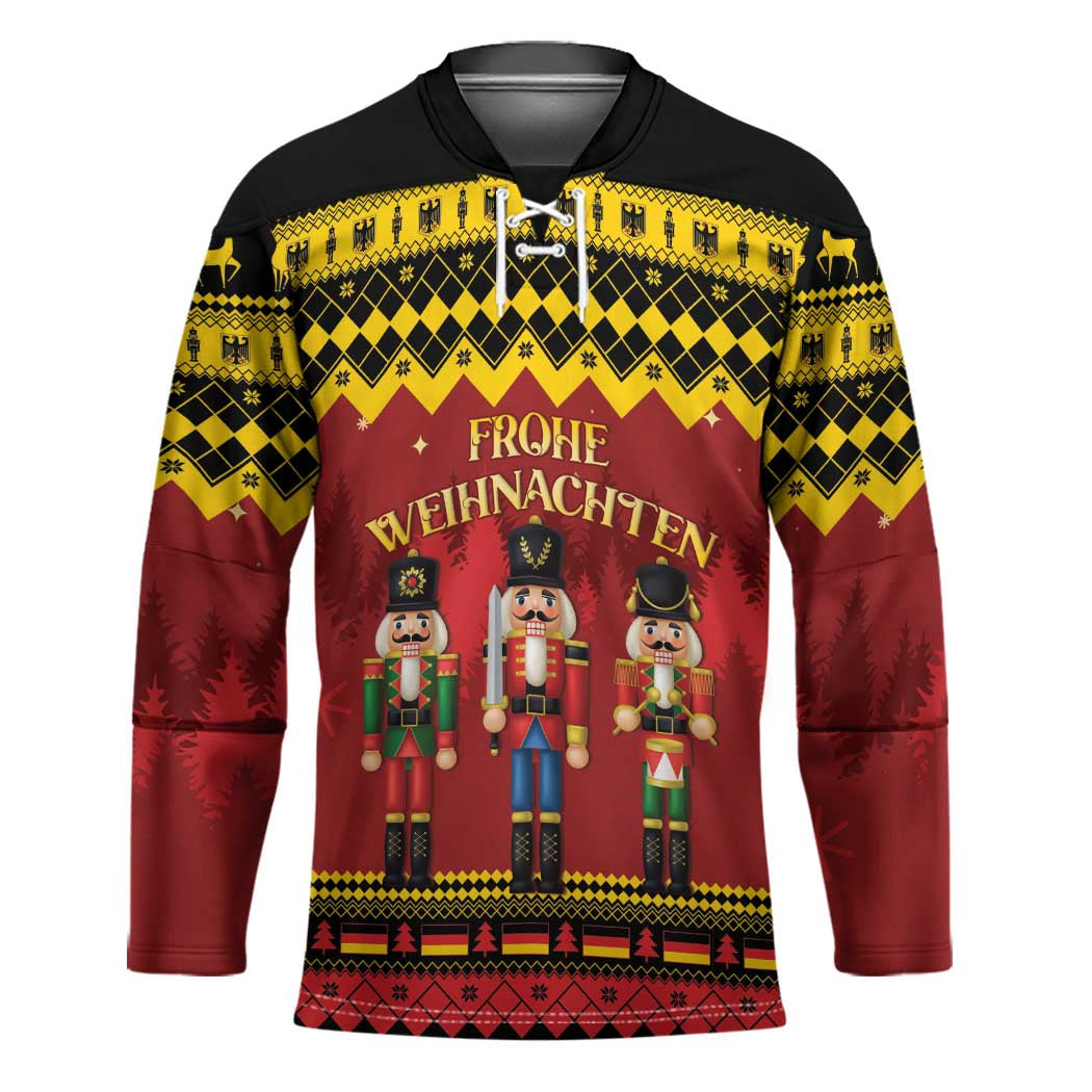 Germany Nussknacker Christmas Hockey Jersey Crack Deez Nuts - Wonder Print Shop