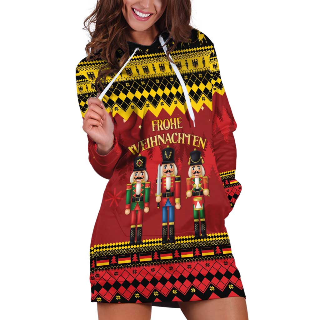 Germany Nussknacker Christmas Hoodie Dress Crack Deez Nuts - Wonder Print Shop
