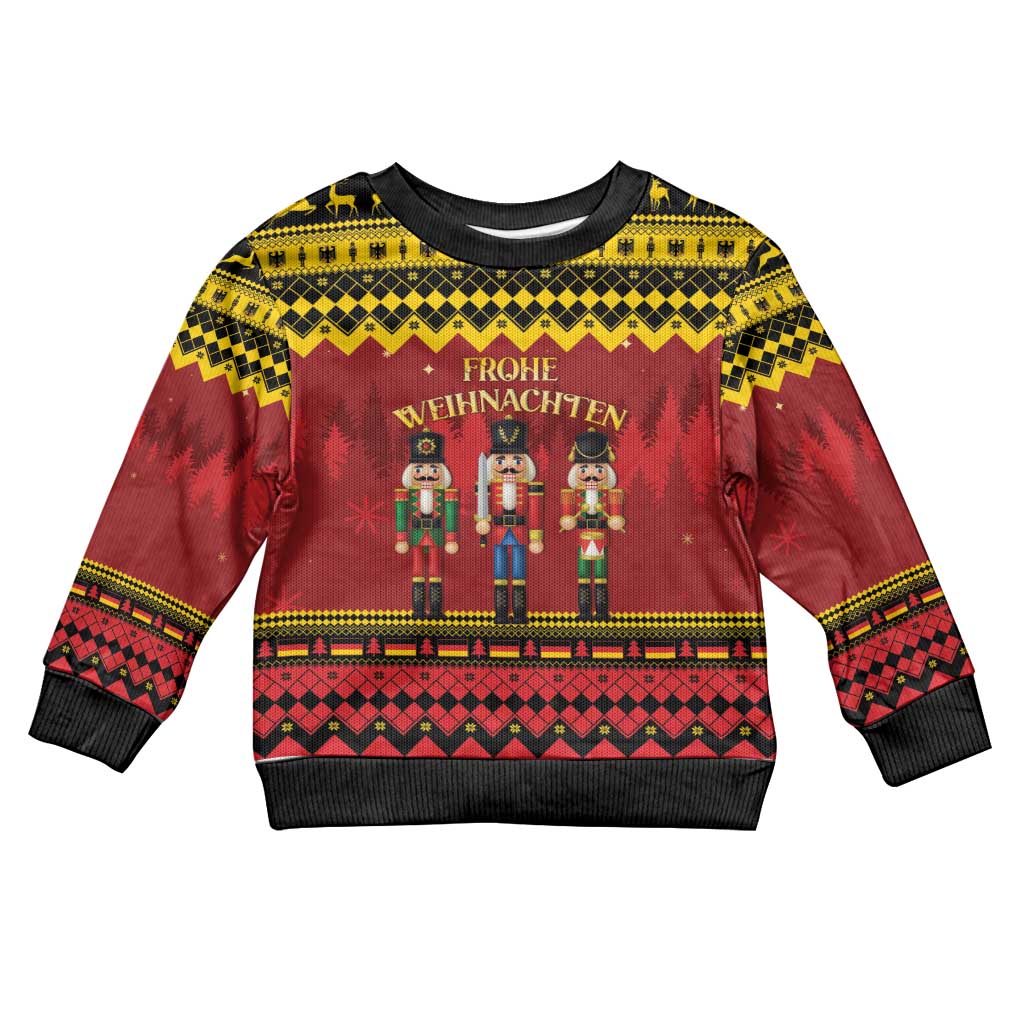 Germany Nussknacker Christmas Kid Ugly Christmas Sweater Crack Deez Nuts - Wonder Print Shop
