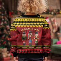 Germany Nussknacker Christmas Kid Ugly Christmas Sweater Crack Deez Nuts - Wonder Print Shop