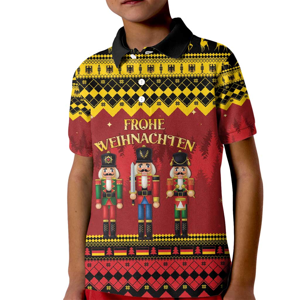 Germany Nussknacker Christmas Kid Polo Shirt Crack Deez Nuts - Wonder Print Shop
