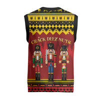 Germany Nussknacker Christmas Knitted V-Neck Vest Crack Deez Nuts - Wonder Print Shop