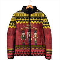 Germany Nussknacker Christmas Padded Jacket Crack Deez Nuts - Wonder Print Shop