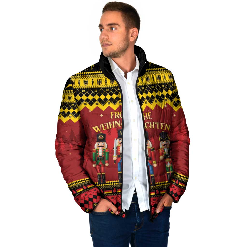 Germany Nussknacker Christmas Padded Jacket Crack Deez Nuts - Wonder Print Shop