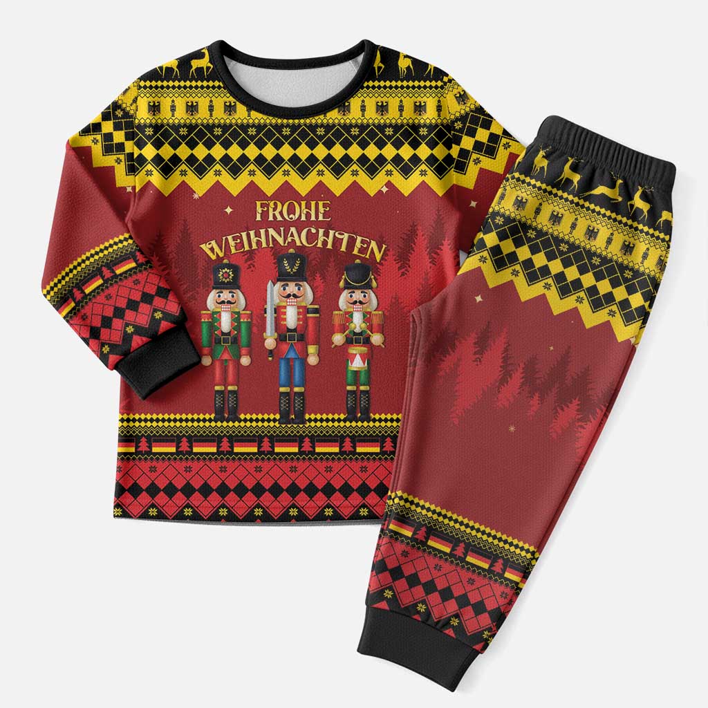 Germany Nussknacker Christmas Pajama Set Crack Deez Nuts - Wonder Print Shop