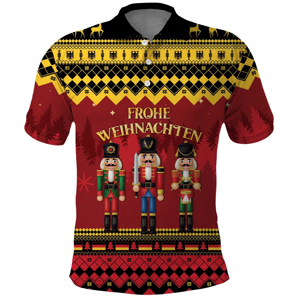 Germany Nussknacker Christmas Polo Shirt Crack Deez Nuts - Wonder Print Shop