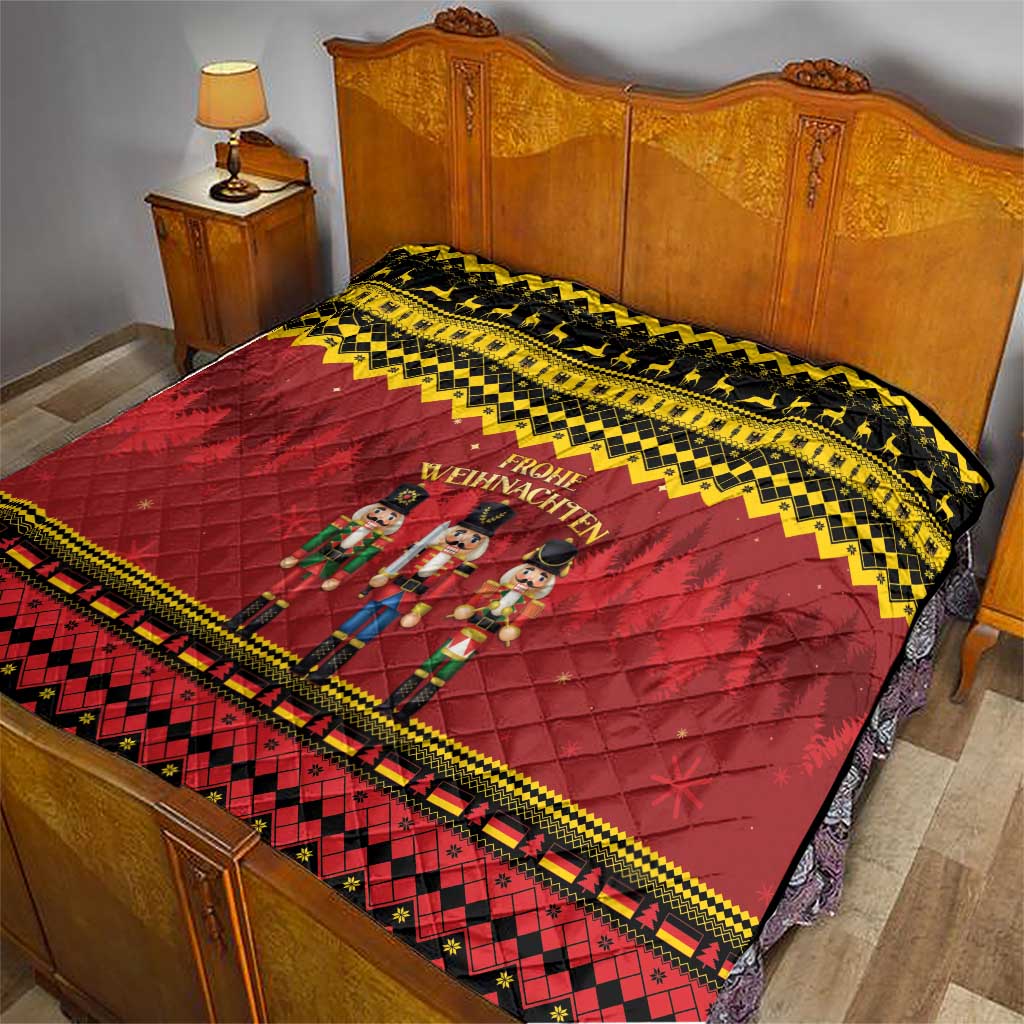 Germany Nussknacker Christmas Quilt Crack Deez Nuts - Wonder Print Shop