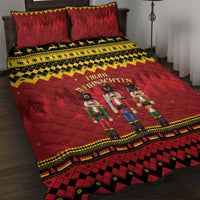 Germany Nussknacker Christmas Quilt Bed Set Crack Deez Nuts - Wonder Print Shop
