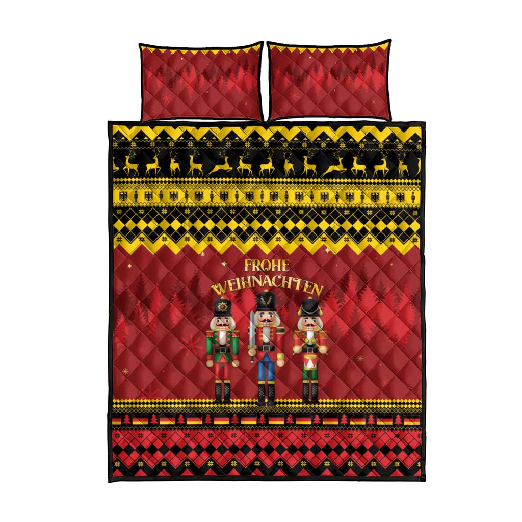 Germany Nussknacker Christmas Quilt Bed Set Crack Deez Nuts - Wonder Print Shop