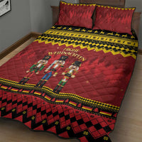Germany Nussknacker Christmas Quilt Bed Set Crack Deez Nuts - Wonder Print Shop