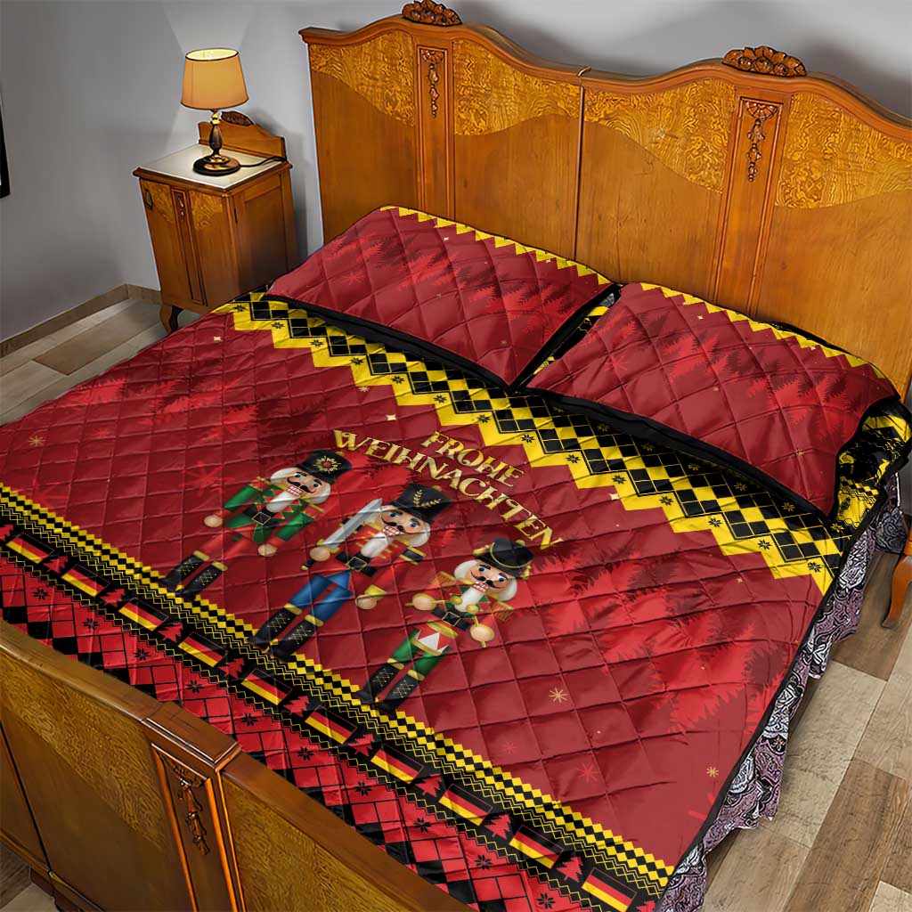 Germany Nussknacker Christmas Quilt Bed Set Crack Deez Nuts - Wonder Print Shop