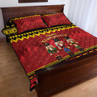 Germany Nussknacker Christmas Quilt Bed Set Crack Deez Nuts - Wonder Print Shop