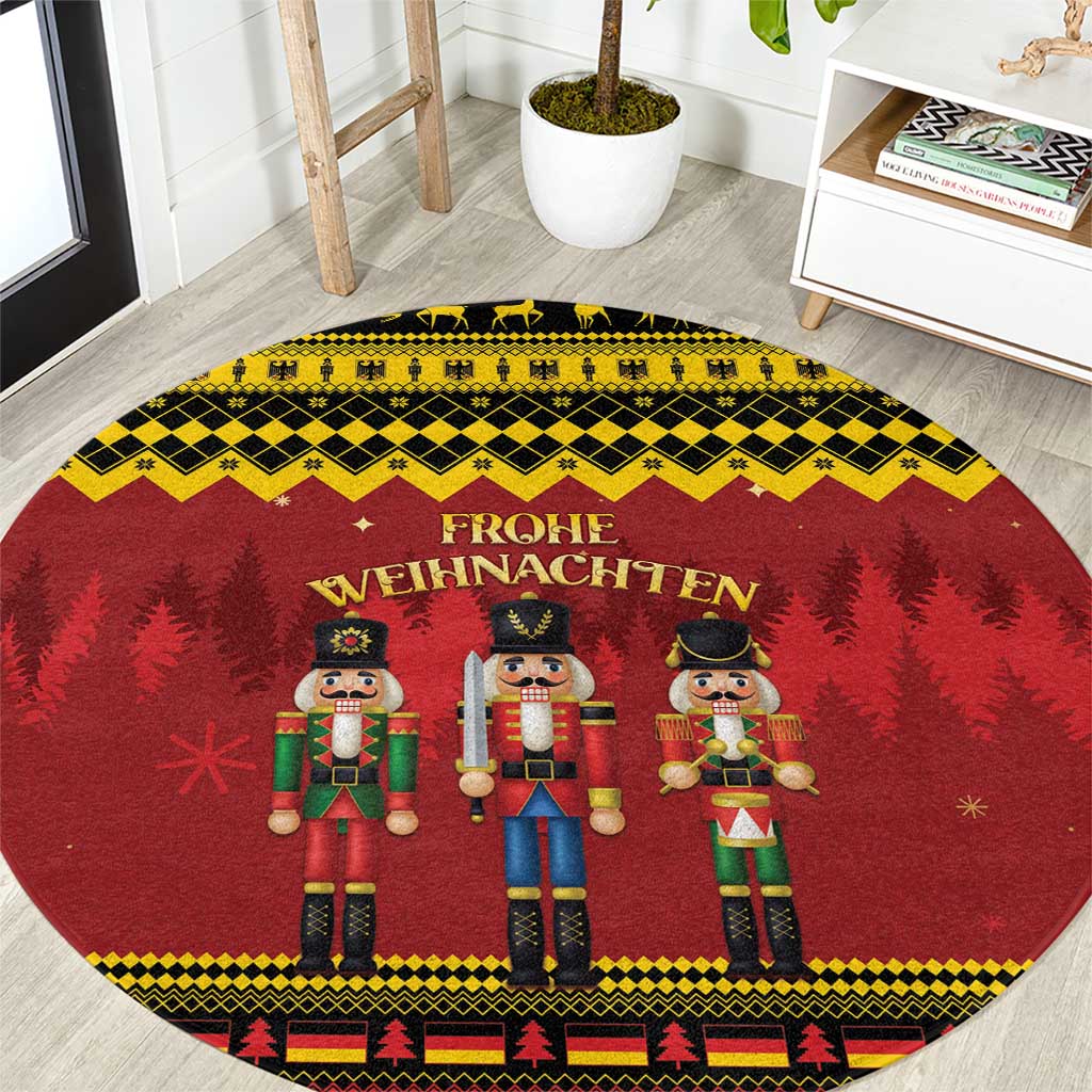 Germany Nussknacker Christmas Round Carpet Crack Deez Nuts - Wonder Print Shop