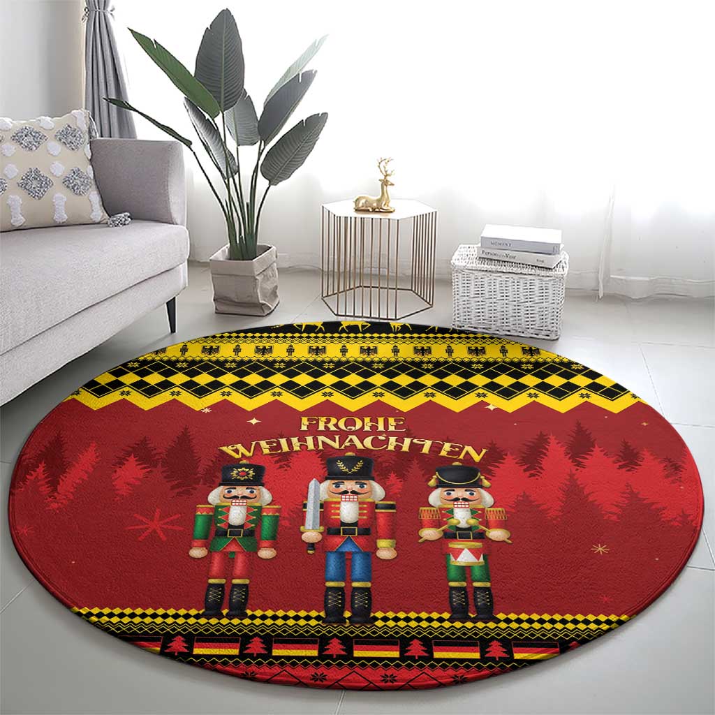 Germany Nussknacker Christmas Round Carpet Crack Deez Nuts - Wonder Print Shop