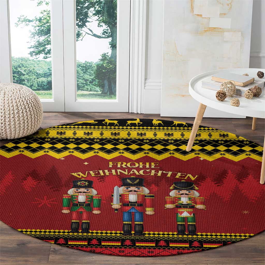 Germany Nussknacker Christmas Round Carpet Crack Deez Nuts - Wonder Print Shop
