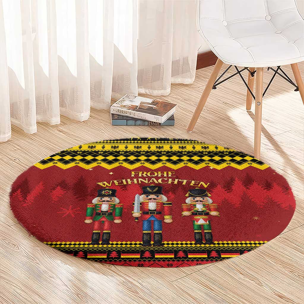 Germany Nussknacker Christmas Round Carpet Crack Deez Nuts - Wonder Print Shop