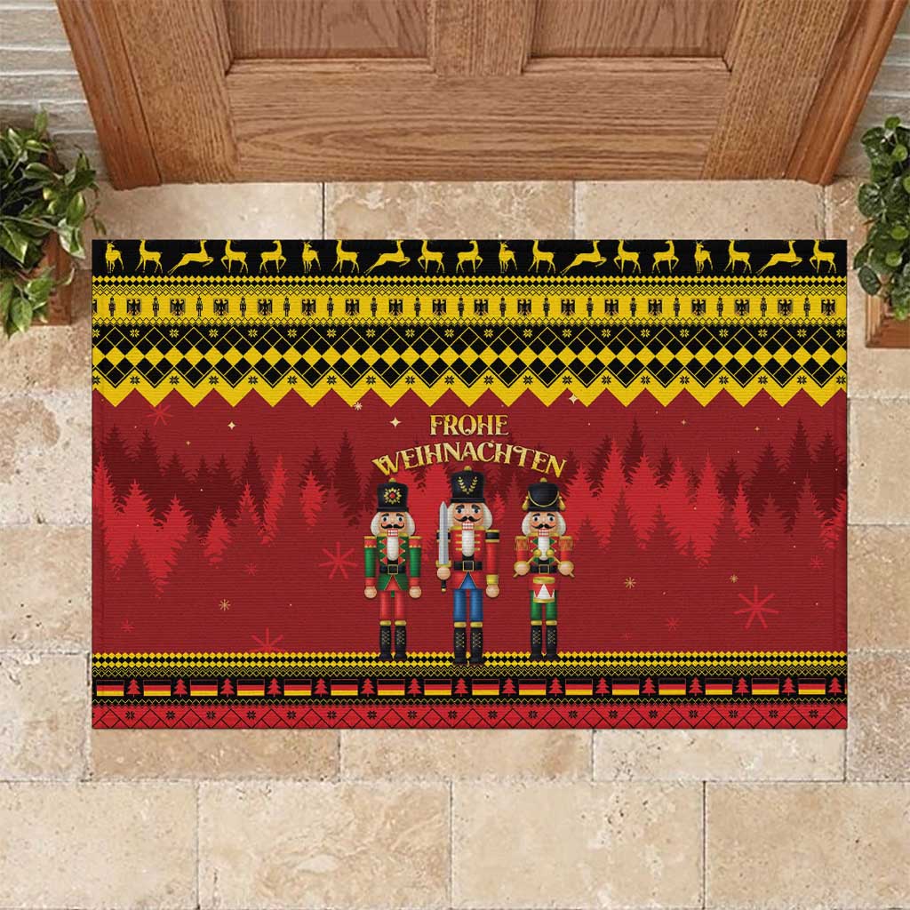 Germany Nussknacker Christmas Rubber Doormat Crack Deez Nuts - Wonder Print Shop
