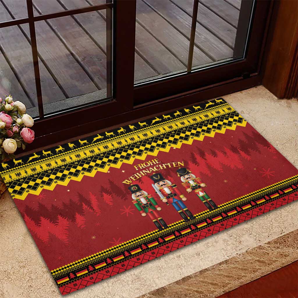 Germany Nussknacker Christmas Rubber Doormat Crack Deez Nuts - Wonder Print Shop